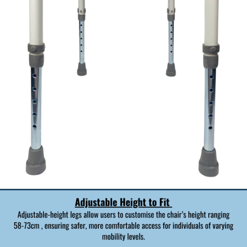 Eazy Shower Stool With Handles - Image 3