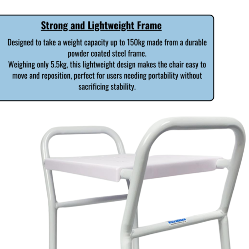 Eazy Shower Stool With Handles - Image 4