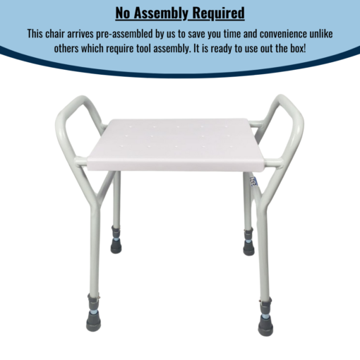 Eazy Shower Stool With Handles - Image 6
