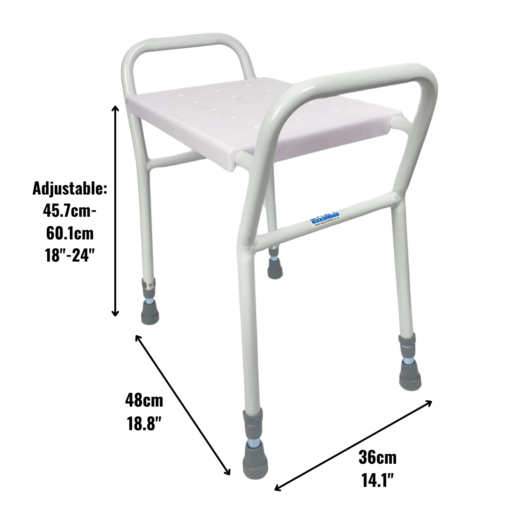 Eazy Shower Stool With Handles - Image 7
