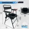13folding commode chair