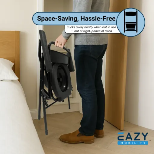 Eazy Folding Chair Commode - Image 5