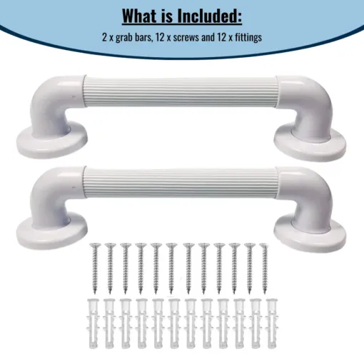 Eazy 2 Pack Grab Bar 12" Fluted Rail - Image 3