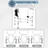 2dual crossbar toilet frame