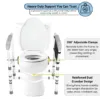 5dual crossbar toilet frame