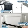 6dual crossbar toilet frame