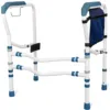 8.dual crossbar toilet frame - blue png