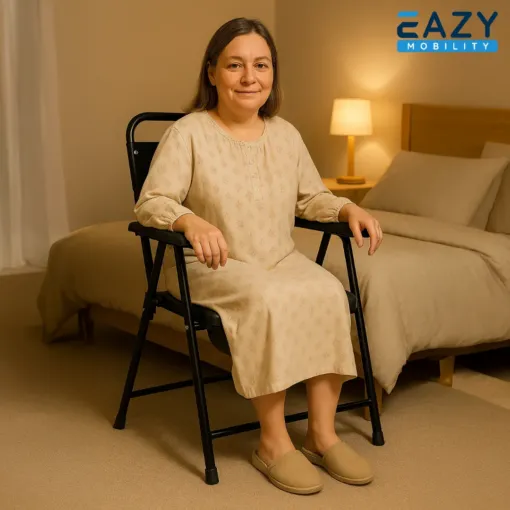Eazy Folding Chair Commode - Image 2